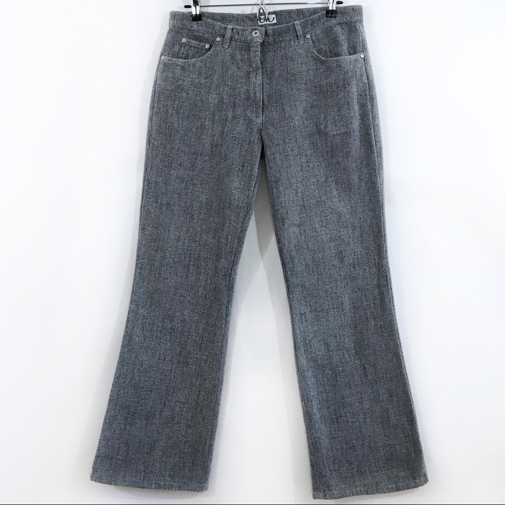 BYBLOS Byblos Blu Wide Leg Heathered Blue Jeans Vintage